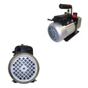 1 Stage 2.5 CFM Vacuum Pump, 1/4HP 110V HVAC Air Conditioning Refrigerant Service Pump, 10 Pa Ultimate Vacuum, 1/4" SAE Ports, Includes Oil