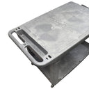 Heavy duty 2 tier plastic service cart with smooth rolling casters