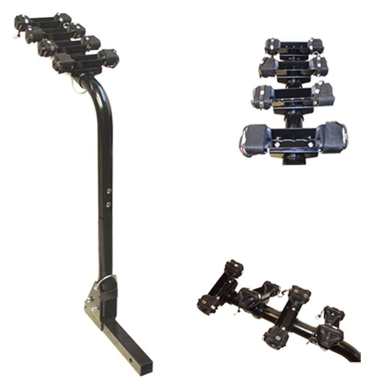 Foldable 4-Bicycle Trailer Hitch Bike Rack for 2" or 1-1/4" Hitch Receiver