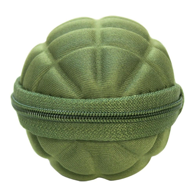 Grenade Zippered Keychain Coin Pocket Pouch Keychain Pouch Carrier Storage-OD GREEN