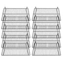 Gridwall Flat Display Shelf 24'' x 12'' Gloss Black 10 pcs
