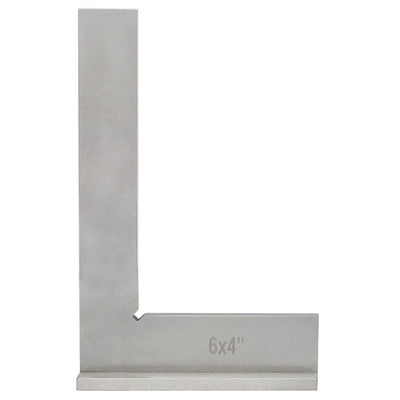 Hardened Steel 6'' x 4" Machinists Work Shop Precision Square Squares Wide Base