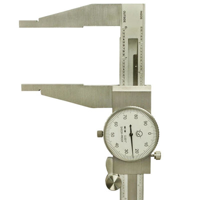 HD 18'' Long Range Dial Caliper Shockproof 0.001'' Resolution