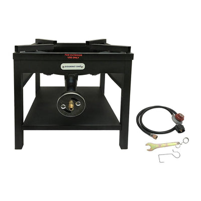 Heavy- Duty High Pressure Square Propane Single Stove Burner CSA Regulator