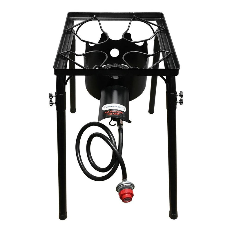 High Pressure Propane Gas Single Burner Stove 16" x 16" Surface Cooker Outdoor Cooking Removable Legs