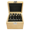 High Speed Steel Set 20 pcs 4 & 2 Flute End Mill 3/8'' - 3/4'' Shank Milling Drill