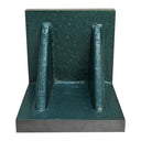 High Tensile Cast Iron 4'' X 4'' X 4'' Machined Ground Angle Plate Webbed End Precision Steel Ground