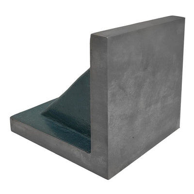 High Tensile Cast Iron 4'' X 4'' X 4'' Machined Ground Angle Plate Webbed End Precision Steel Ground