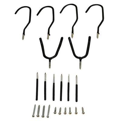 Home & Garage Hook Assortment Tool Hanger Galvanized Steel Bracket Hooks Carrier
