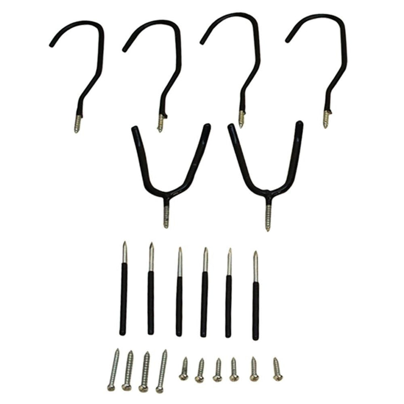 Home & Garage Hook Assortment Tool Hanger Galvanized Steel Bracket Hooks Carrier