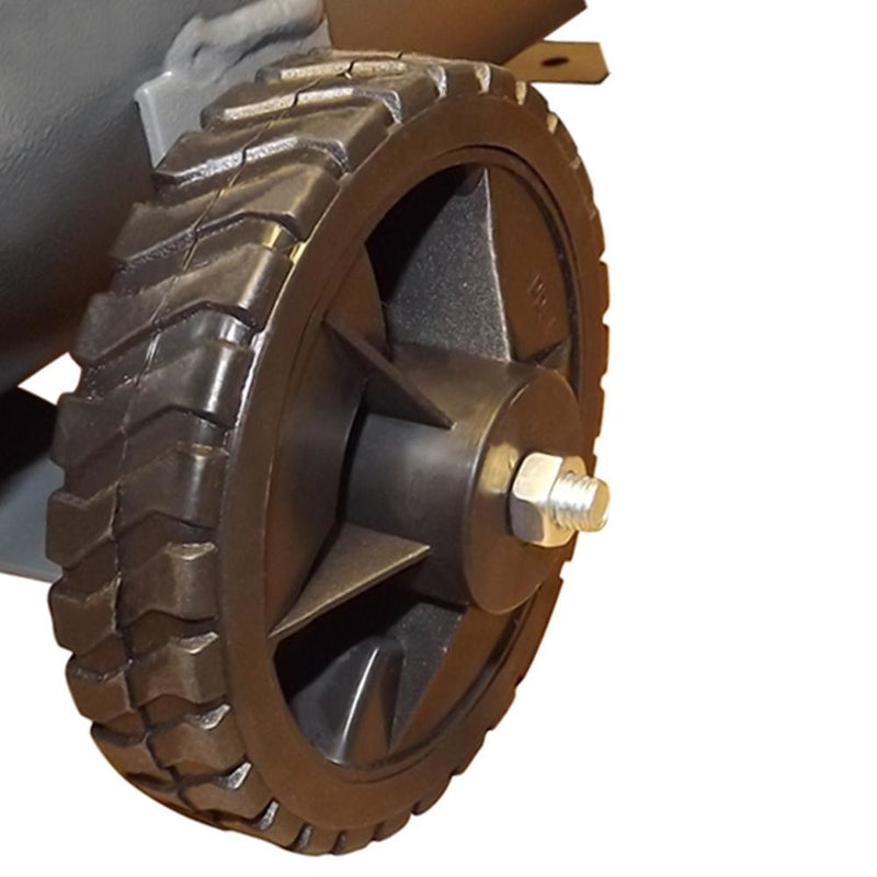 Horizontal 6 GAL Gallon Air Compressor Tank Wheels Oil Luped 2 HP Motor 115 PSI