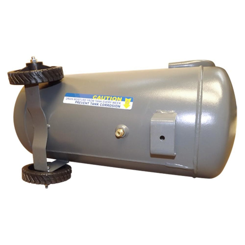 Horizontal 6 GAL Gallon Air Compressor Tank Wheels Oil Luped 2 HP Motor 115 PSI