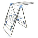 Folding Collapsible Clothes Drying Rack 60" x 20" x 41",  Portable Laundry Drying Stand with Clotheslines for Indoor & Outdoor Air Drying