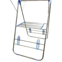Folding Collapsible Clothes Drying Rack 60" x 20" x 41",  Portable Laundry Drying Stand with Clotheslines for Indoor & Outdoor Air Drying