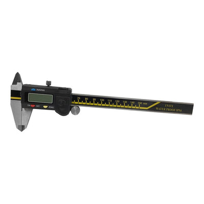 IP54 LCD Screen Electronic Digital Caliper Ruler INOX Splash Proof 6''/150mm Range