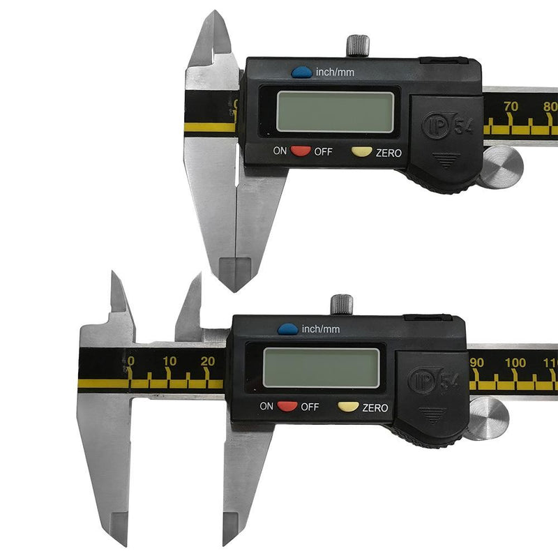 IP54 LCD Screen Electronic Digital Caliper Ruler INOX Splash Proof 6&