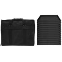 Jewelry Display Travel Case with 12 Trays – Portable Salesman Sample Storage Organizer with 1" Deep Inserts