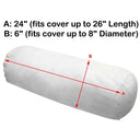 Large Bolster Pillow 26" x 6" Round Long Insert Polyester Fill Fiber