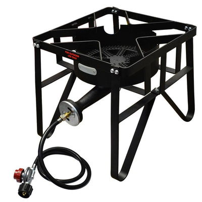 Large Cooking Surface 16.5" x 16.5" Single Burner Stove High Pressure
