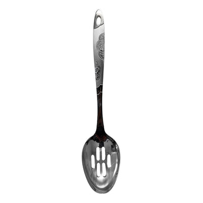 Large Slotted Spoon Stainless Steel Serving Spoon for Cooking, 12.5 Inch