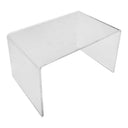 3 Piece Clear Acrylic Display Risers Set 6”, 8”, 10” H Lucite U-Shape Nesting Cubes for Retail Store, Countertop & Trade Show Displays