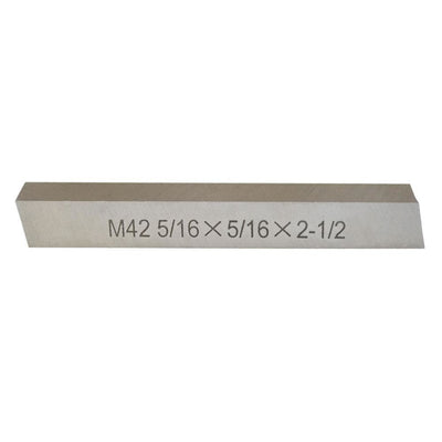 M42 Cobalt HSS Square Rectangle Tool Bits 5/16" x 5/16" x 2 1/2"