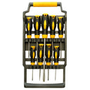 Magnetized CR-V Blade Screwdriver 9 Pc Set Rubber Grip Slotted Phillips Torx