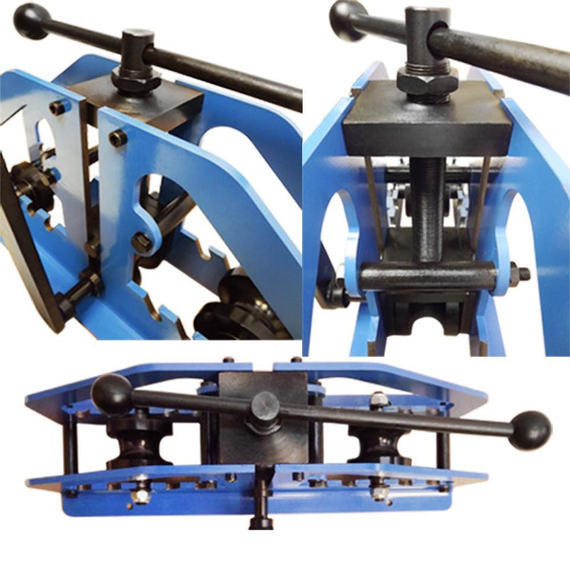 Manual 1.5 Tube Pipe Roller Bender Bending Square Round Flats Fabrication Mild Steel