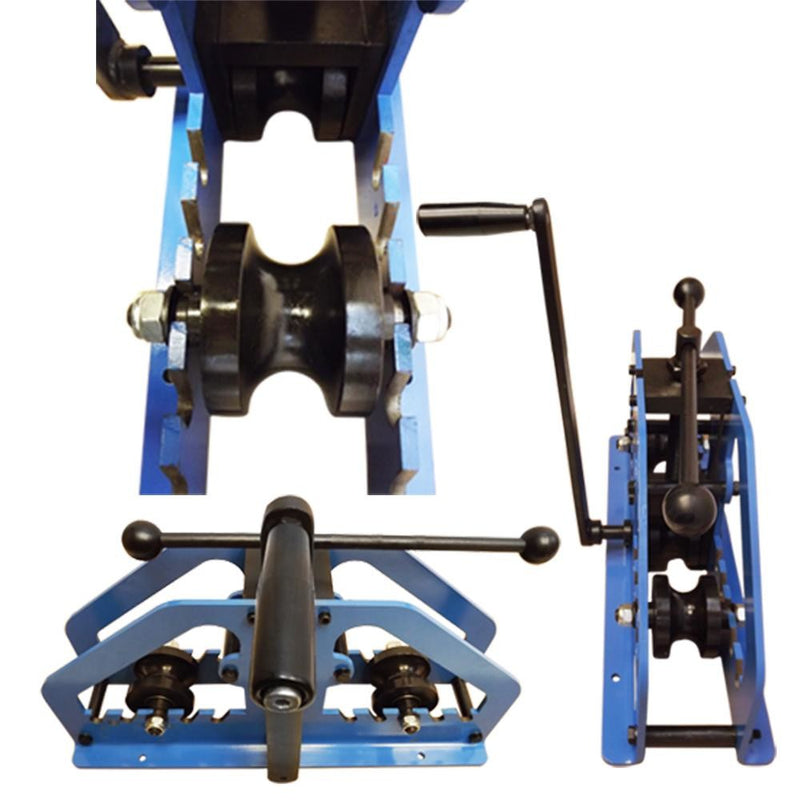 Manual 1.5 Tube Pipe Roller Bender Bending Square Round Flats Fabrication Mild Steel