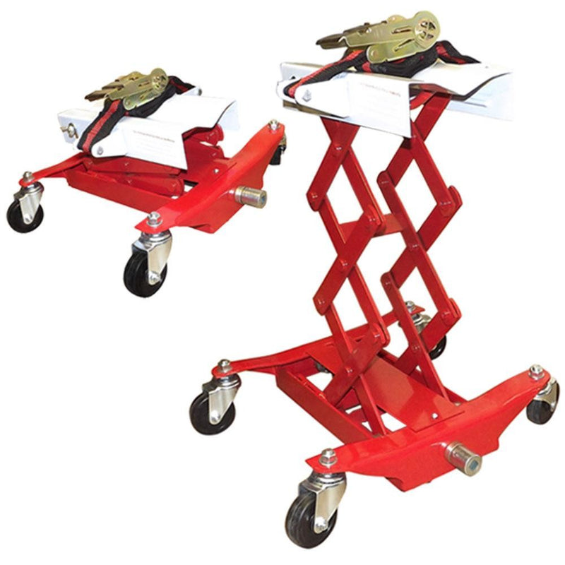 Manual 450 LBS Low Lift Pulling Transmission Jack Tranny Pull Removal Replace Max Lifting 23-1/4&