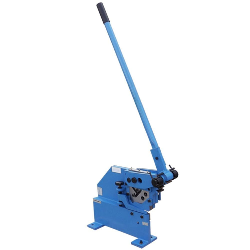 Manual Ironworker Cutting Plate Bar Angle Section Sheet Metal Shear Cutter Flat Square Round Steel