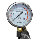 Manual Pumper Single Acting Air Hydraulic Hand Pump MH7 Pressure Gauge 72" Hose