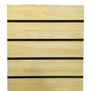 24” x 24” x 54” Maple Slatwall Tower Display Unit, 4-Sided Retail Store Merchandising Fixture for Boutique, Gift Shop & Commercial Floor Display
