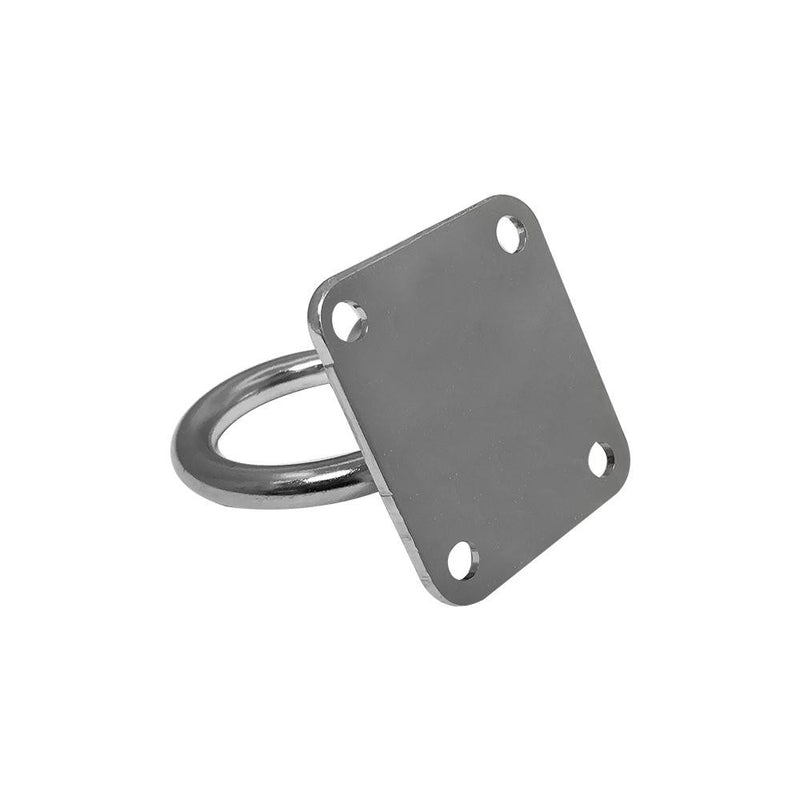 Marine hardware Square Pad Eye Plate With Ring 5/16" Welded Formed Boat Rigging
