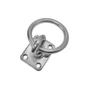 Marine hardware Swivel Pad Eye Plate Square With Ring 5/16" Welded Formed 480Lbs WLL