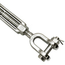 Marine JAW JAW Turnbuckle Stainless Steel 316 Pulley Swivel Hoist 3/8'' x 6''