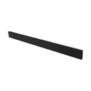 24" Matte Black Industrial Pipe Style Rectangular Tubing Hangrail, Retail Clothing Display Bar, Wall Mounted Garment Rack for Store, Boutique & Showroom
