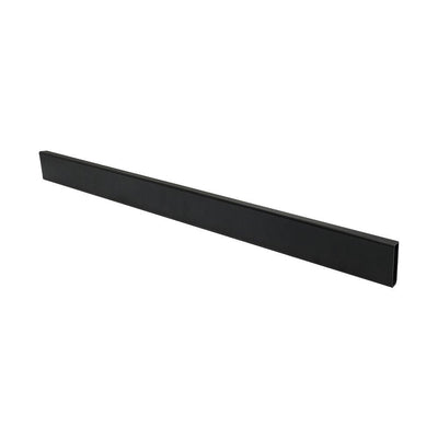 Matte Black 24'' Industrial Pipe Rectangular Tubing Hangrail Retail Display Fixture