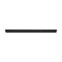 48" Matte Black Industrial Pipe Style Rectangular Tubing Hangrail, Retail Clothing Display Bar, Wall Mounted Garment Rack for Store, Boutique & Showroom