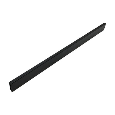 Matte Black 48 Inch Industrial Pipe Rectangular Tubing Hangrail Retail Display