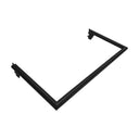24" Matte Black Industrial Pipe Rack Hangrail, Retail Display Clothes Hanger Bar Support, Wall Mount Clothing Rack Fixture for Store, Boutique & Closet Organization