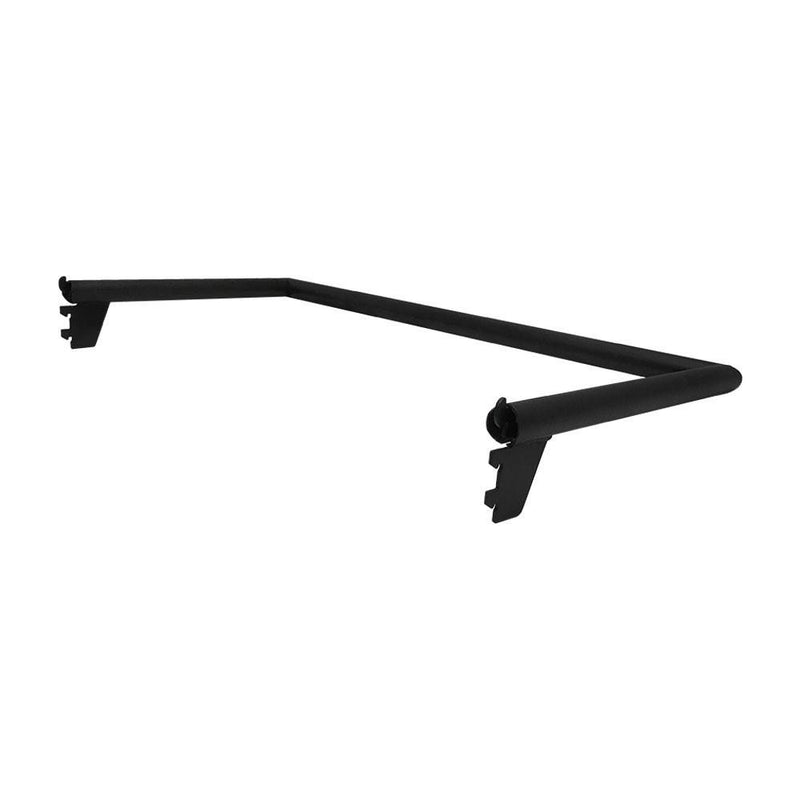 Matte Black Industrial Pipe Rack Hangrail 24 Inch Display Fixture Clothes Hanger