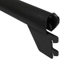 24" Matte Black Industrial Pipe Rack Hangrail, Retail Display Clothes Hanger Bar Support, Wall Mount Clothing Rack Fixture for Store, Boutique & Closet Organization