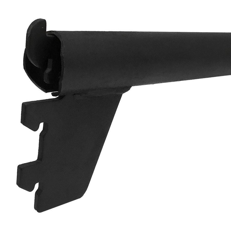Matte Black Industrial Pipe Rack Hangrail 24 Inch Display Fixture Clothes Hanger