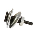 Drill polishing set for restoring shine on metals, plastics, and automotive parts.