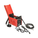 90 Amp MIG 105 Flux Core Welder, No-Gas Wire Feed Welder for Steel, Compact Welding Machine with Cooling Fan
