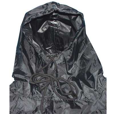 Military USMC Style All Weather Poncho Rain Coat - Black