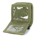 Molle Tactical ATLAS Map Pouch ID Admin Chart Case Clear Cover Carrier-OD GREEN