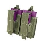 Molle Tactical Double Pistol Kangaroo Mag Pouch - OD Green