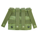 Molle Tactical PALS Double Flash Bang Pouch Magazine Mag Flap Buckle - OD GREEN
